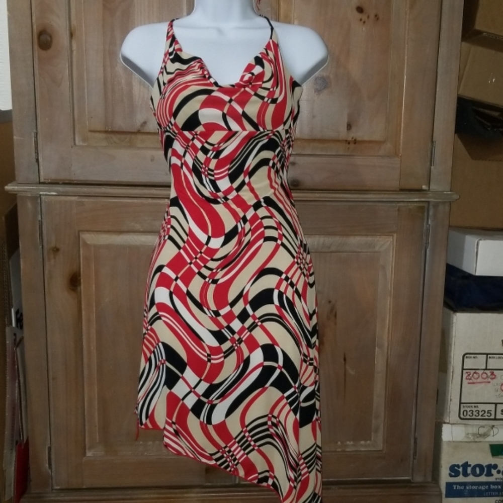 Sexy BodyCon Spaghetti strap black red beige dress